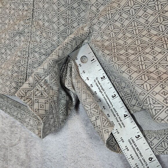 Mondetta Womens Large Patterned Cotton Blend Shorts Gray pockets casual stretch - Picture 5 of 11